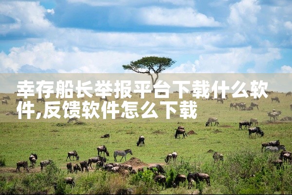 幸存船长举报平台下载什么软件