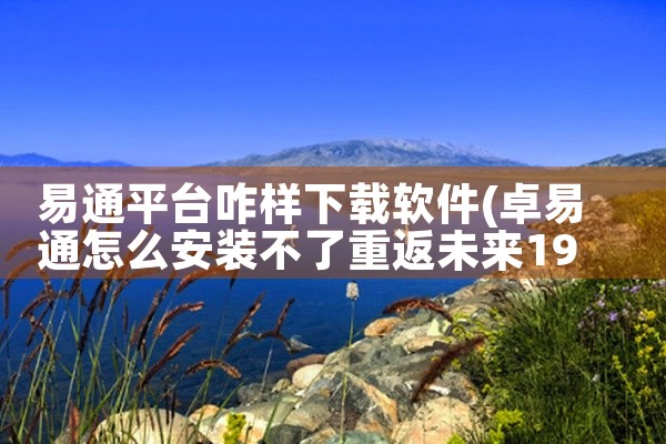 易通平台咋样下载软件